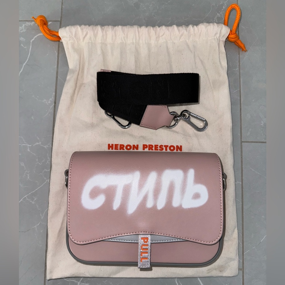 Heron Preston Blush Pink Crossbody Bag